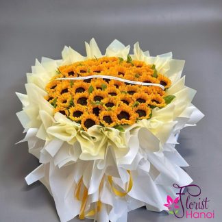 order large sunflower bouquet in Hanoi