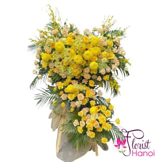 Order flower stand for opening business in Hanoi