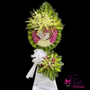 Condolence flower arrangement Hanoi