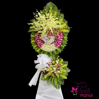 Online condolence flower arrangement in Hanoi