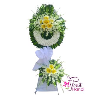 Order flower delivery Cau Giay funeral home Hanoi